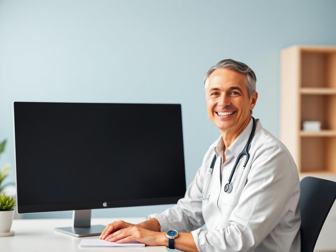 Digitale Gesundheitsanwendung am Bildschirm